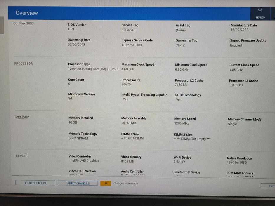 Dell OptiPlex 3000 SFF Intel Core i5-12500, 16GB DDR4, 256GB NVMe !