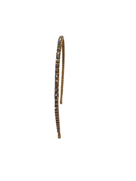 Jennifer Behr Gold Rhinestone Bridal Headband =