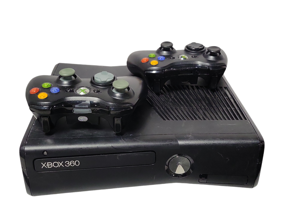 Microsoft XBOX 360 with 2x Controllers, READ _