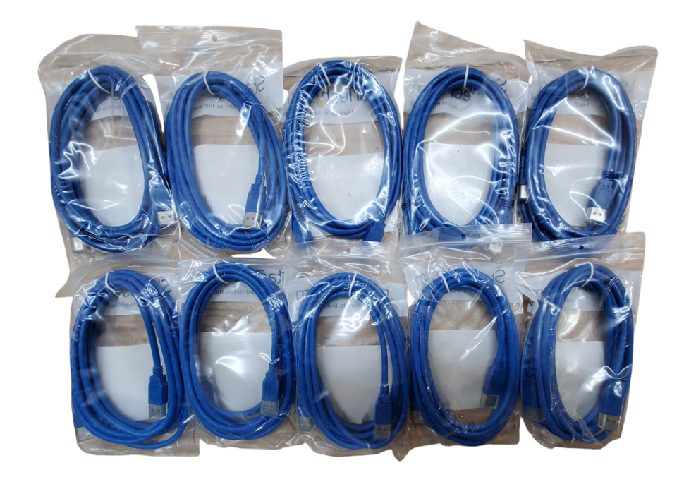 Lot 10x StarTech 10ft SuperSpeed USB3.0 Cable A to B - M/M - New