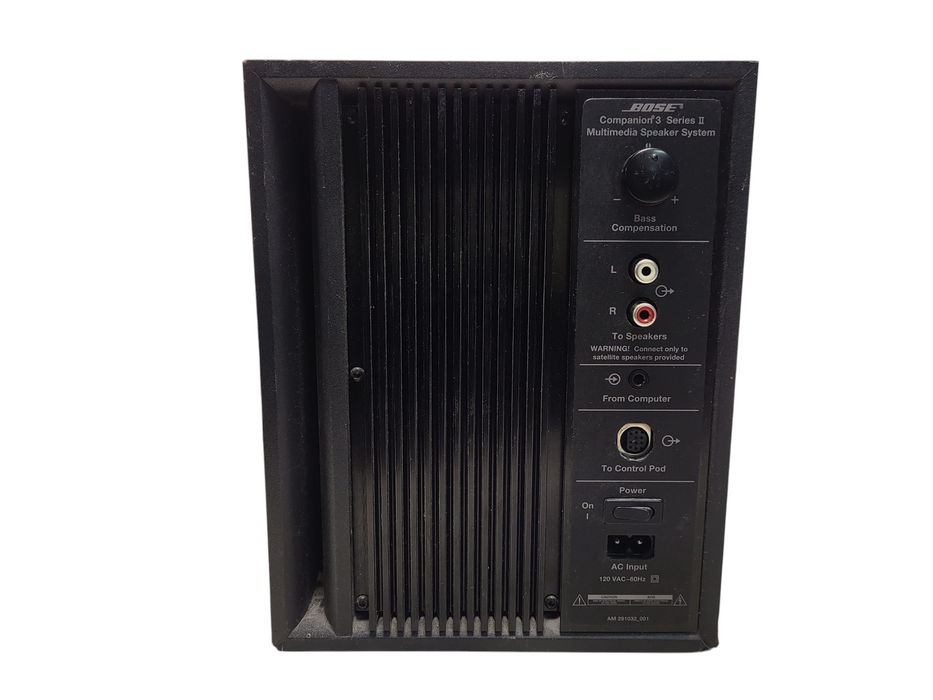 Bose Companion 3 Series II Multimedia PC Speaker System Subwoofer Only READ $