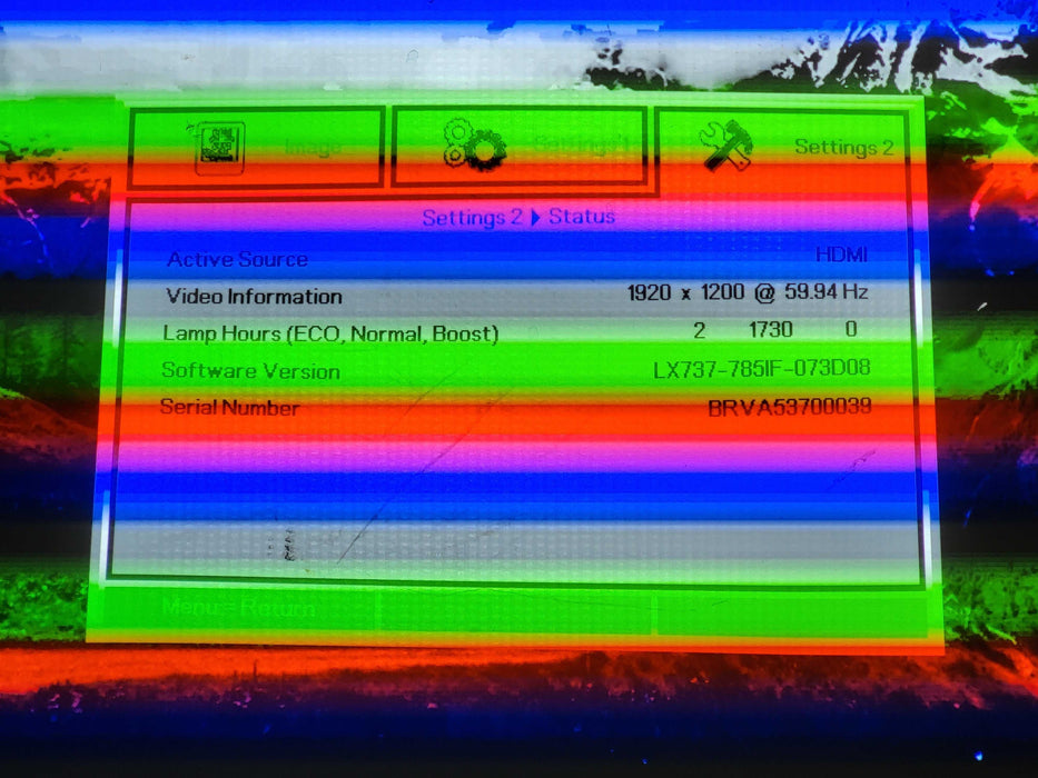 InFocus IN5312A DLP Projector 6000 ANSI Lumens XGA 1732 Lamp Hrs No remote $