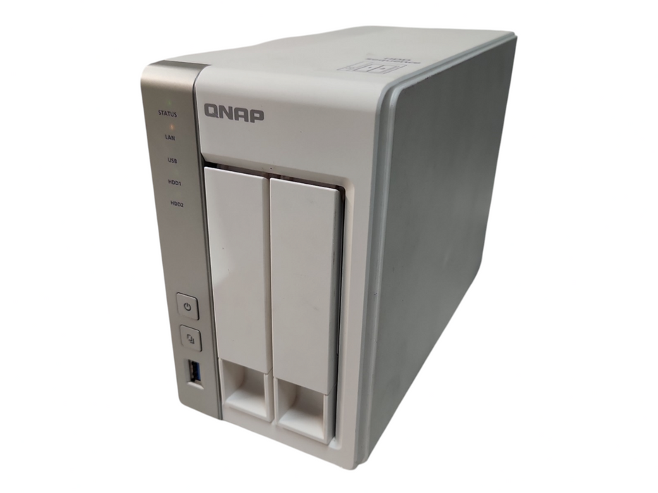 QNAP TS-231 2 Bay NAS with 2x 2TB HDDs, No Power adapter