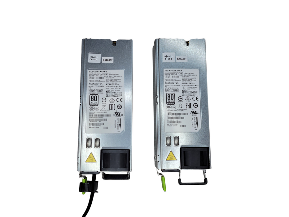 Lot of 2x - Cisco 700-014160-0000 77W SWITCHING SERVER POWER SUPPLY %