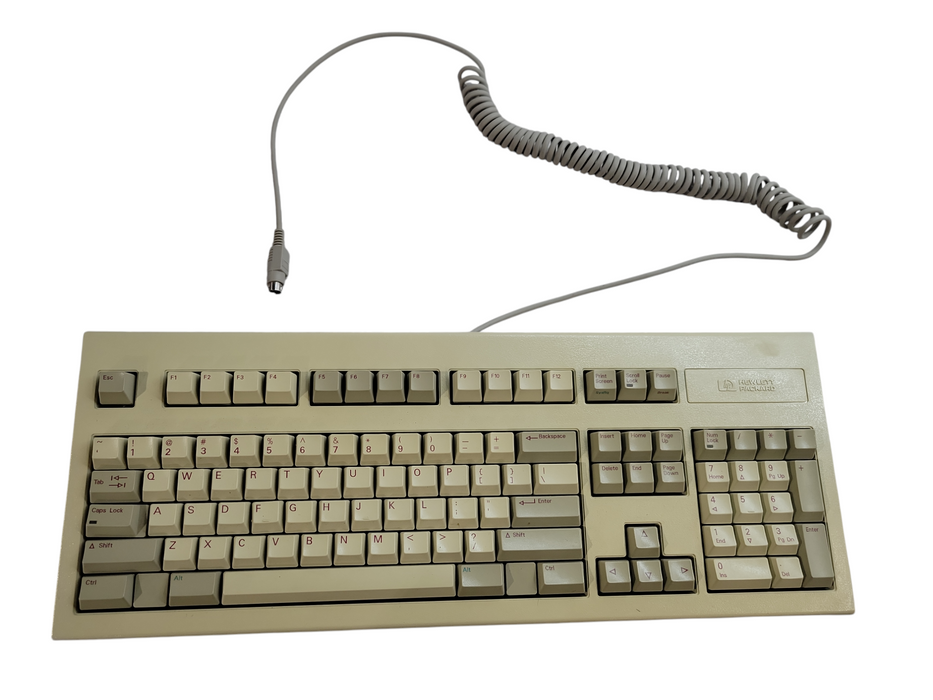 Vintage Hewlett Packard HP C1405B #ABA Computer Keyboard Red Letters %