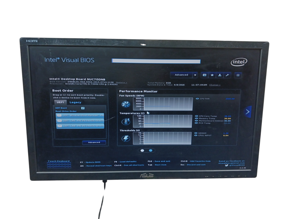 Intel NUC NUC7I5DNH Mini-PC Intel i5-7300U 2.6GHz 8GB 256GB SSD