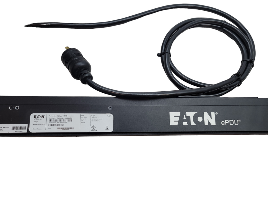 Eaton Managed rack PDU 0U, 5-20P, L5-20P input, 1.92 kW max EMA110-13 Q%