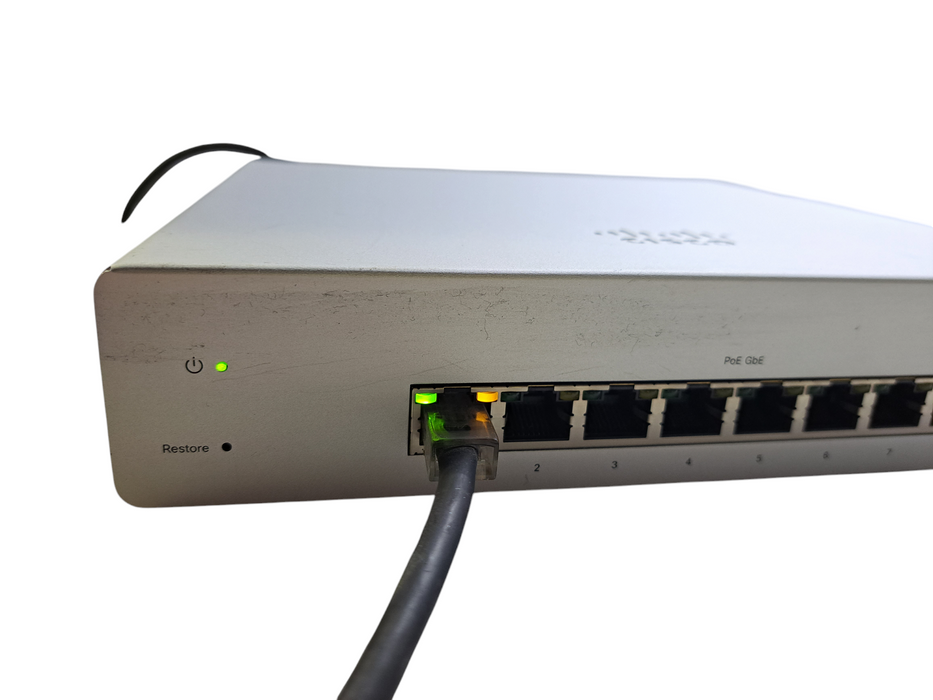 Cisco Meraki MS220-8P | 8-Port Gigabit PoE Network Switch | UNCLAIMED Q