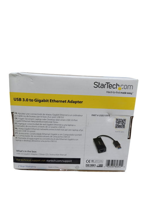 StarTech USB to Ethernet Adapter USB 3.0 to 10/100/1000 Gigabit LAN Adapter