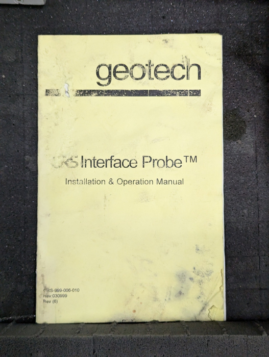 Geotech Interface Probe Please READ -