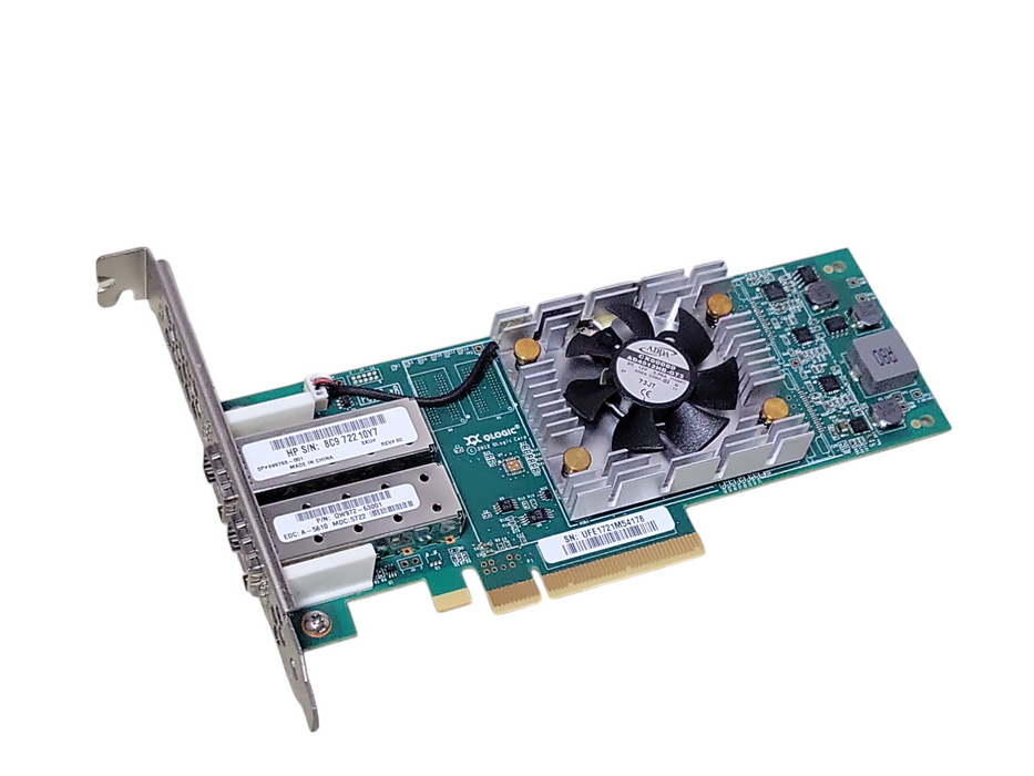 HP QLogic QLE2662 2-Port 16GB SFP+ Fiber Channel HBA Card, FH Bracket _