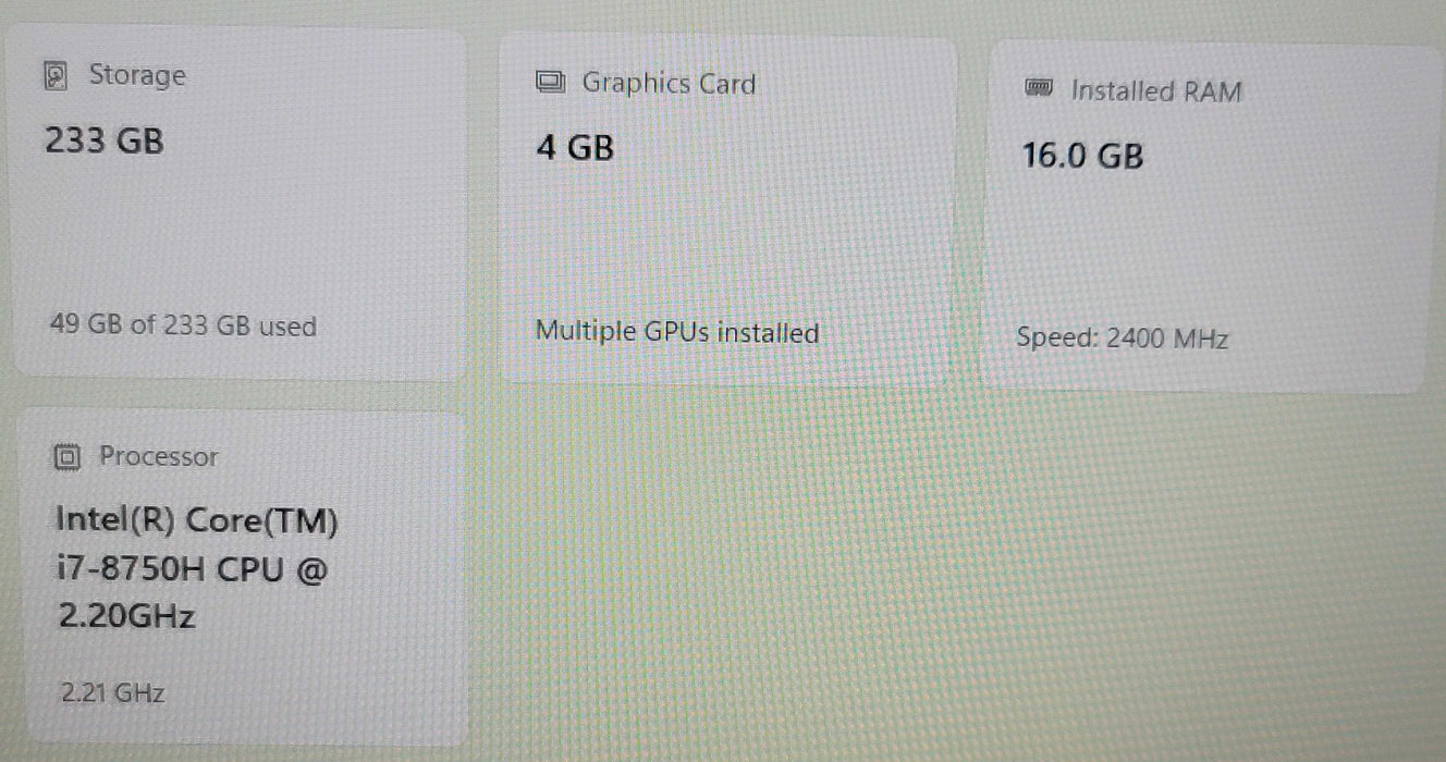 HP ZBook 15v G5 i7-8750H 16GB DDR4 Quadro P600 256GB SSD  β Lap200