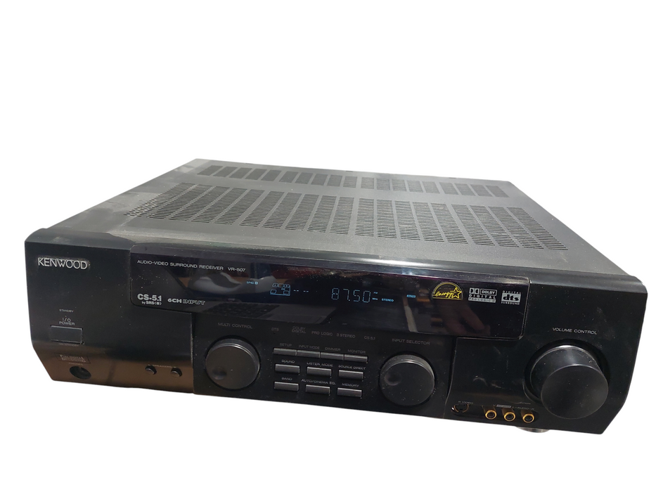 Vintage Kenwood Audio-Video Surround Sound Receiver VR507 With Speakers Set =
