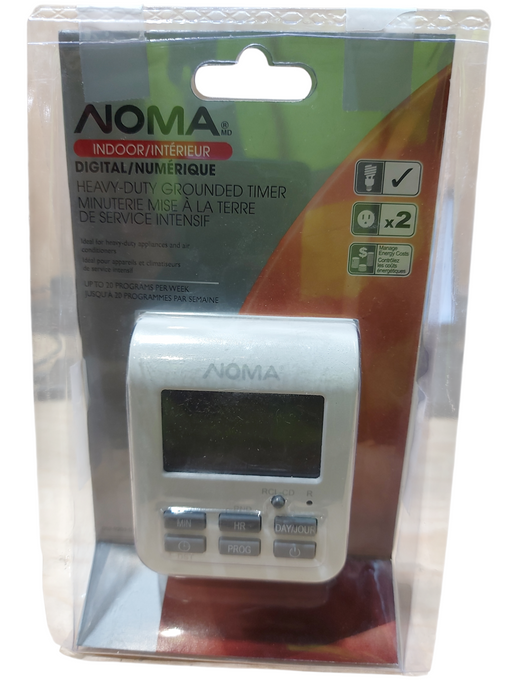 Noma Indoor Digital Heavy Duty Grounded Timer