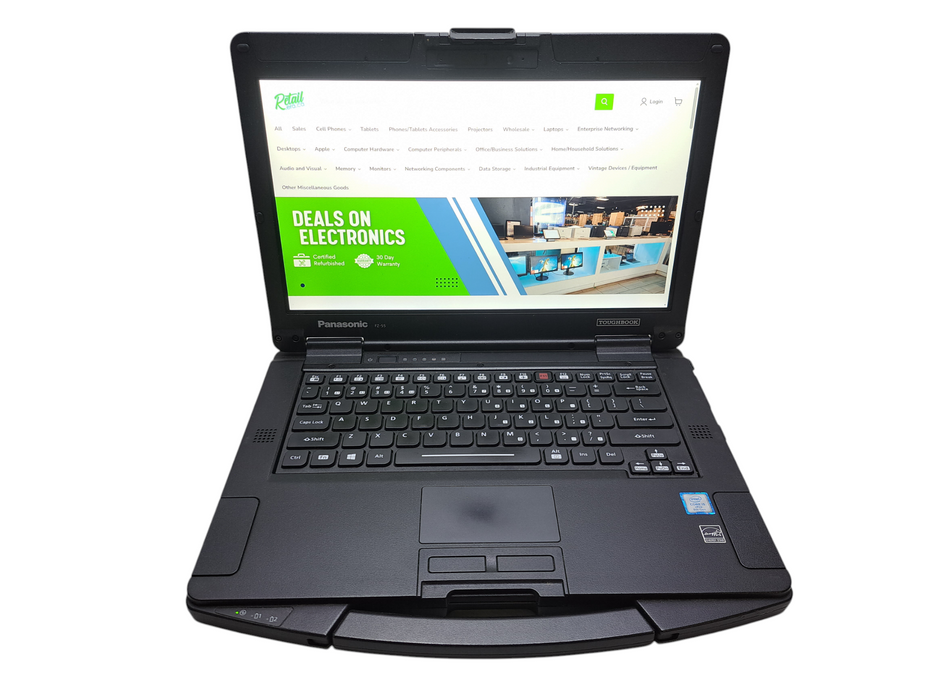 Panasonic Toughbook FZ-55 Touch | Core i5-8365U 16GB DDR4 256GB NVMe 3540HR ) Lap200