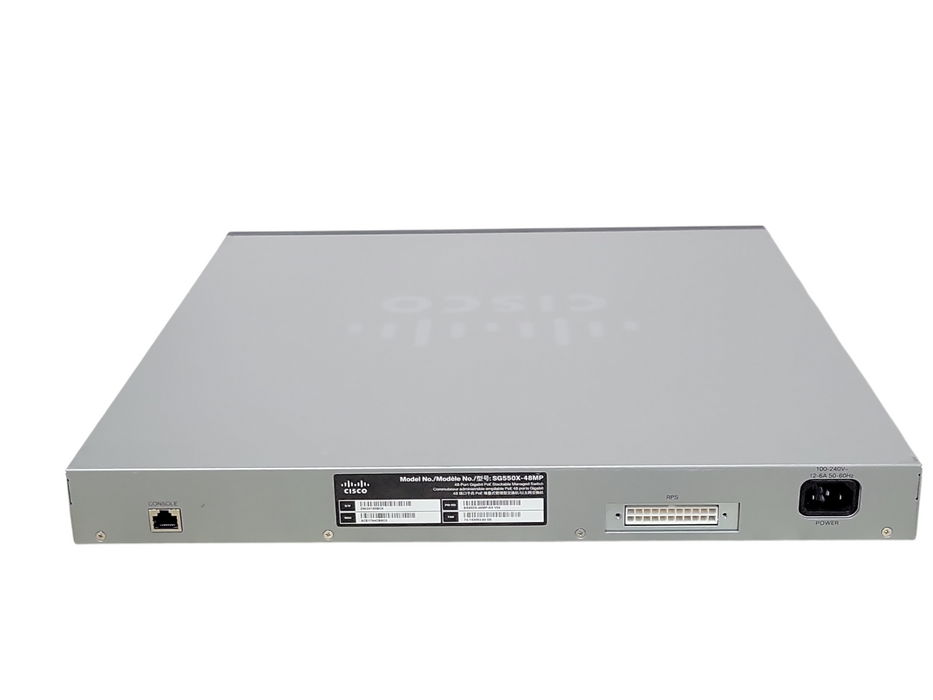 Cisco SG550X-48MP-K9 48-Port Gigabit PoE Stackable Managed Switch _