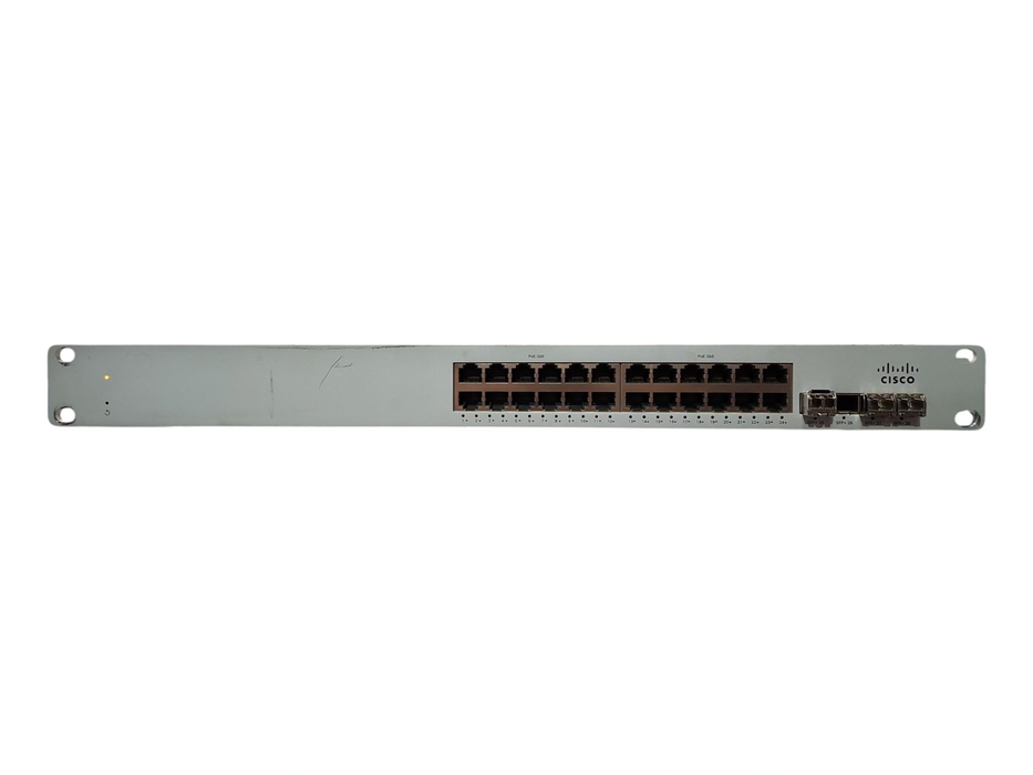 Cisco Meraki MS250-24P-HW 24-Port Gigabit PoE Switch, Unclaimed