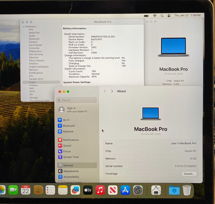 Apple MacBook Pro M1 2020 8GB RAM 256GB SSD READ!