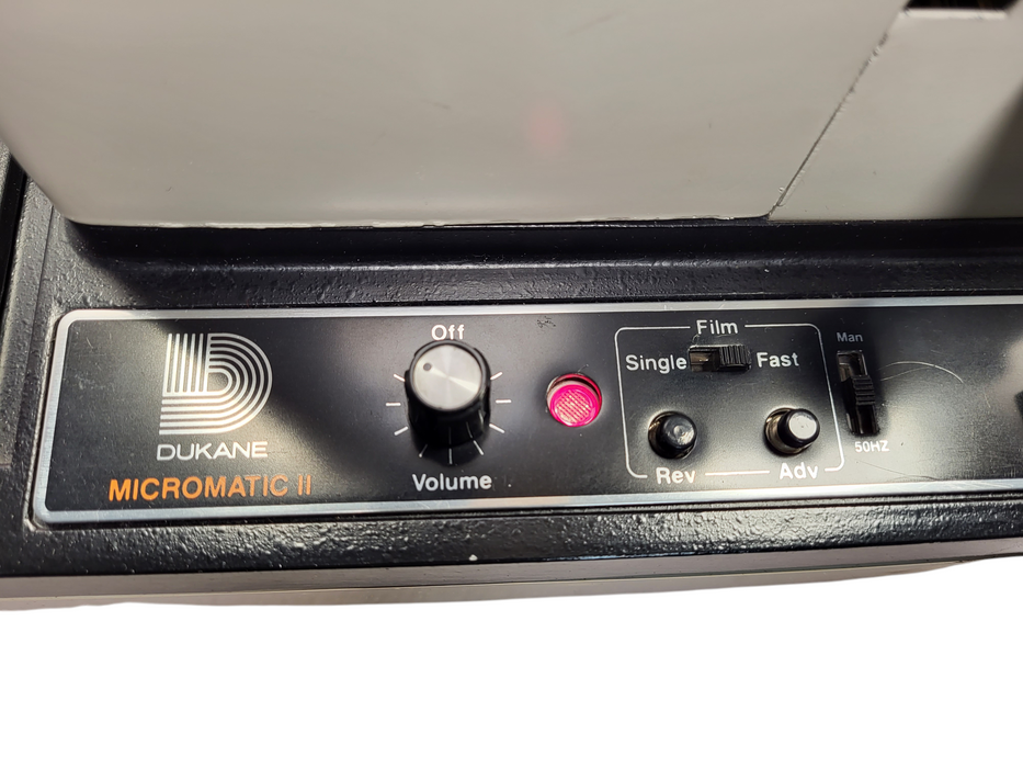 Vintage Dukane Micromatic II Sound Filmstrip Projector 28C81 with Case $