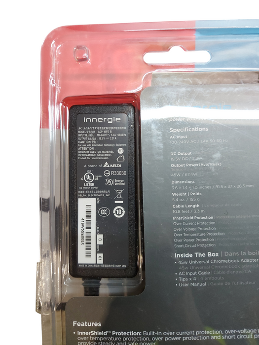 Innergie 45W UNIVERSAL CHROMEBOOK ADAPTER
