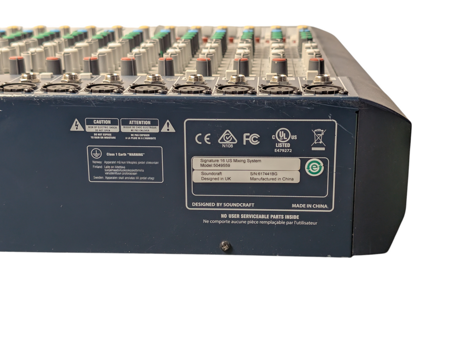 Soundcraft Signature 16 Channel Analog Mixer with Effects and USB READ  -