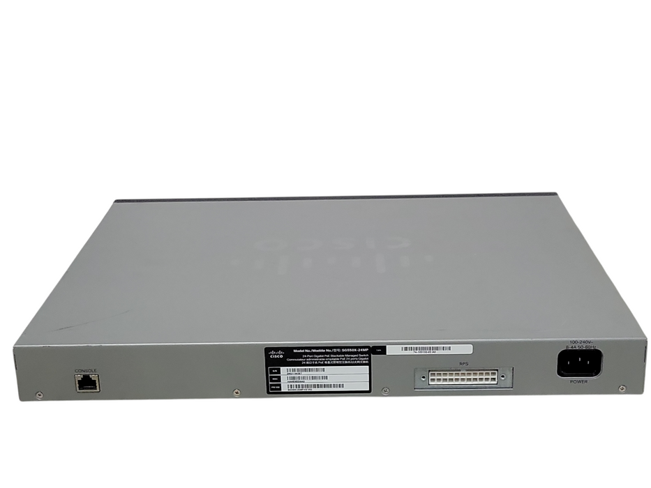 Cisco SG550X-24MP-K9 V02, 24-Port Gigabit PoE Stackable Managed Switch _