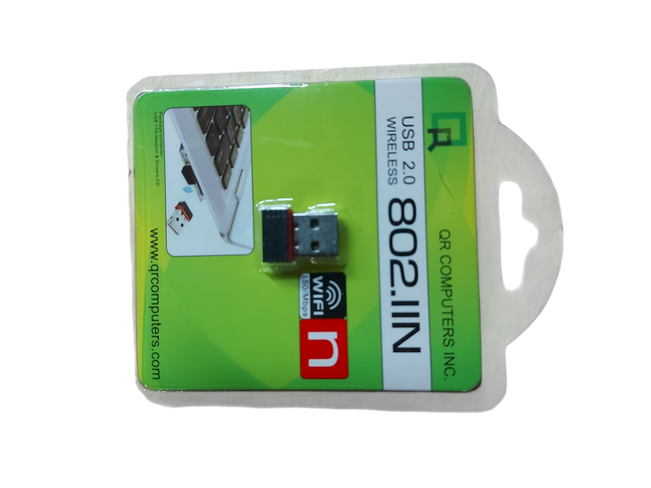 QR 70 Wired Keyboard & USB Optical Mouse with USB Adapter