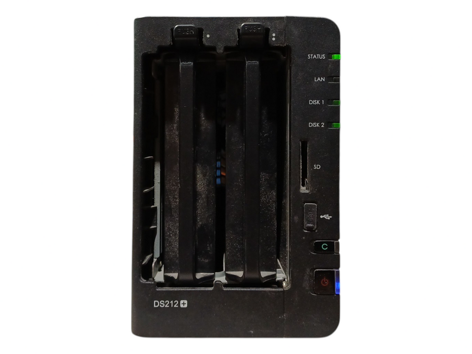 Synology DiskStation DS212+ 2-Bays NAS w/ 2x1TB HDDs & Power Adapter