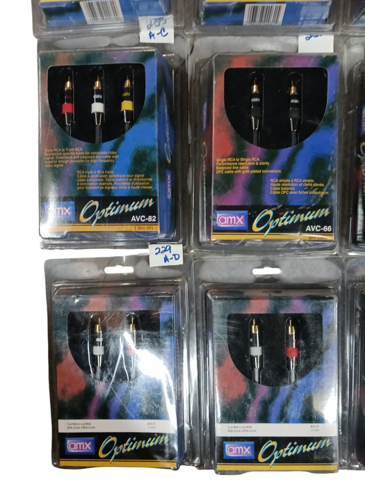 Lot of 16x Assorted RCA Cables