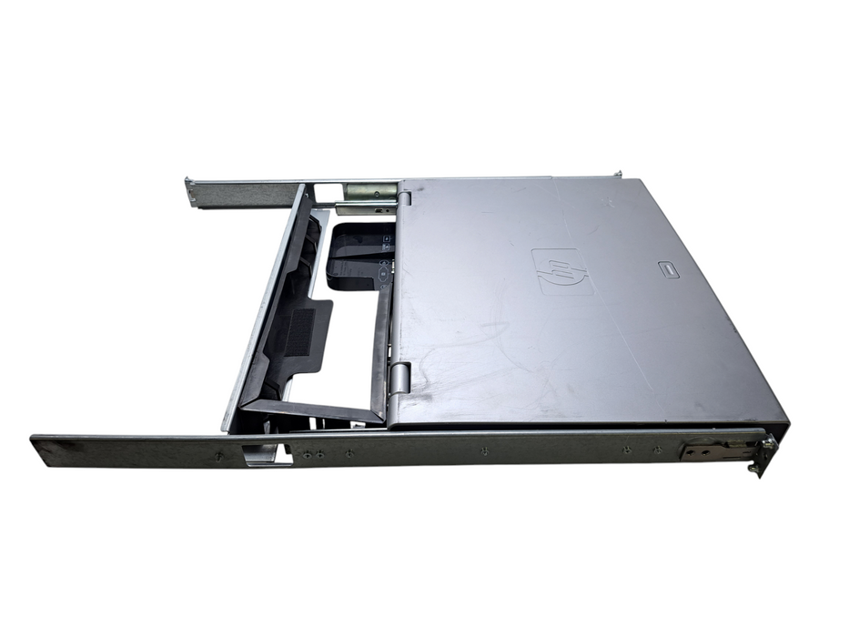 HP TFT7600 KVM Rackmount LCD Console Monitor Keyboard w/ RAILS )