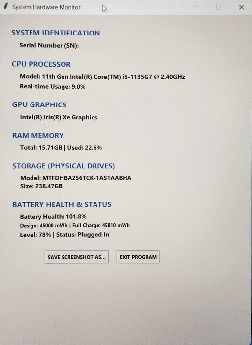 Lenovo ThinkPad E15, i5-1135G7 2.40GHz, 16GB DDR4, 256GB NVMe, FR Keyboard  Lap200