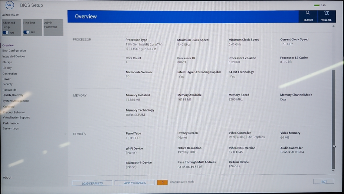 Dell Latitude 5320 Touch, i5-1145G7 2.60GHz, 16GB DDR4, 256GB NVMe  Lap200