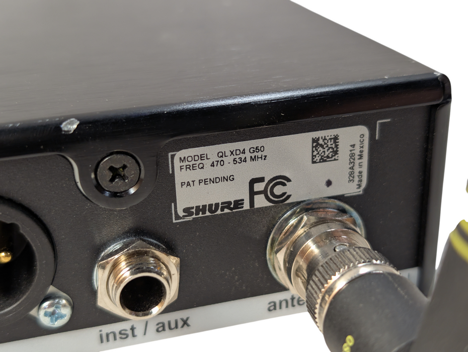 SHURE QLXD4 G50 470-534 MHz Digital Wireless Receiver  -