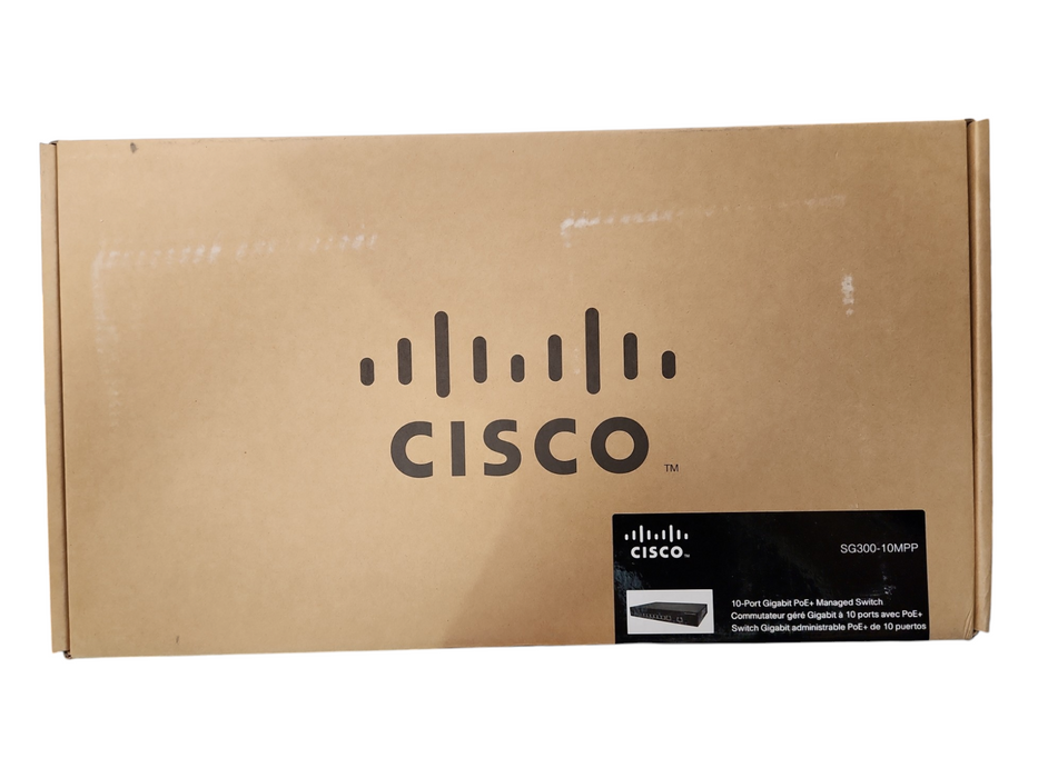 *NEW SEALED* Cisco SG300-10MPP-K9, 10-Port Gigabit PoE+ Managed Switch