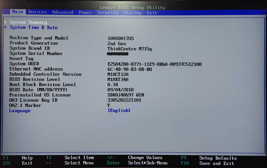 Lenovo ThinCentre M715q USFF, Ryzen 3 Pro 2200GE, 8GB DDR4, 256GB NVMe, PWR