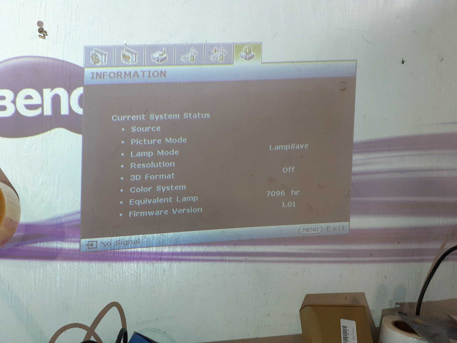 BenQ MW824st Short Throw Projector, 3,200 Lumens| Lamp hour: 7096