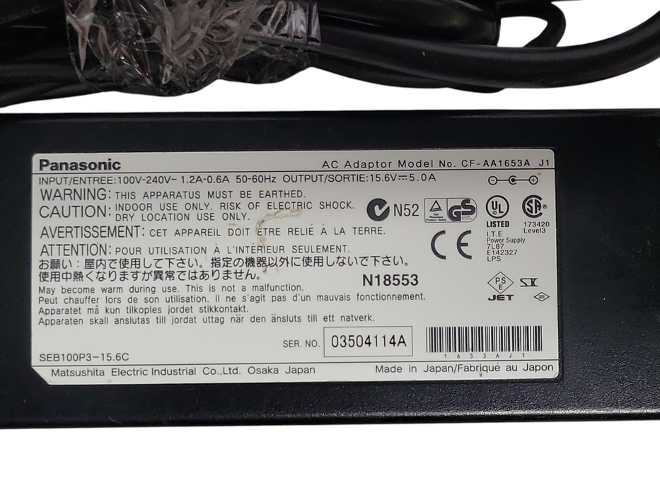 Lot of 11x Panasonic CF-AA1653A 15.6V 5.0Amp Laptop AC Adapter Q_