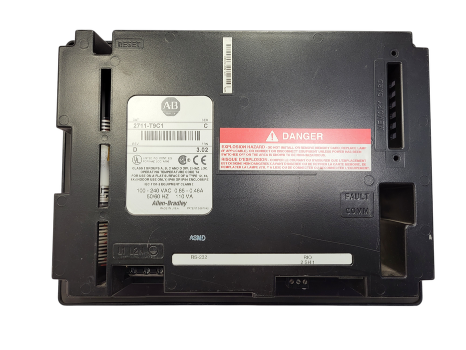 ALLEN BRADLEY 2711-T9C1 PANELVIEW READ $