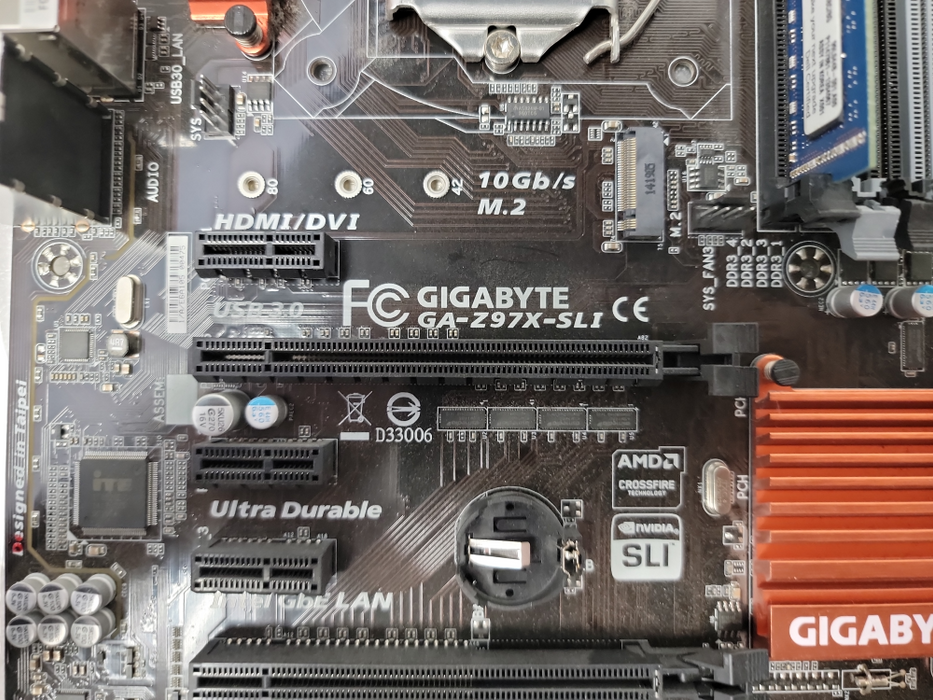 Gigabyte GA-Z97X-SLI Motherboard| i5 4670K 3.40GH | 8GB RAM