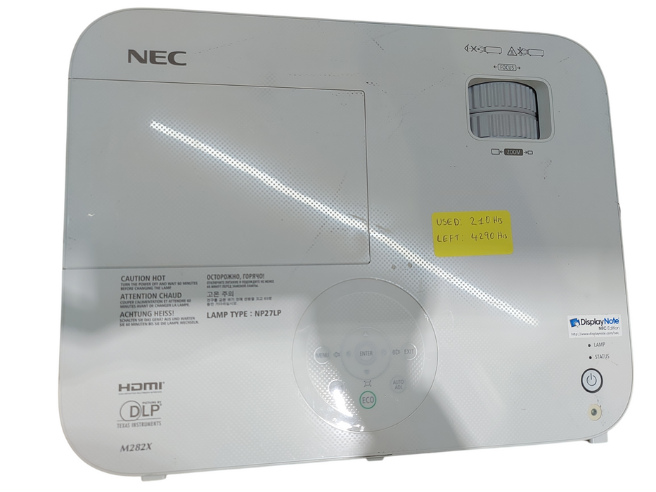 NEC NP-M282X DLP Projector HDMI  4500 Lumens | 4290