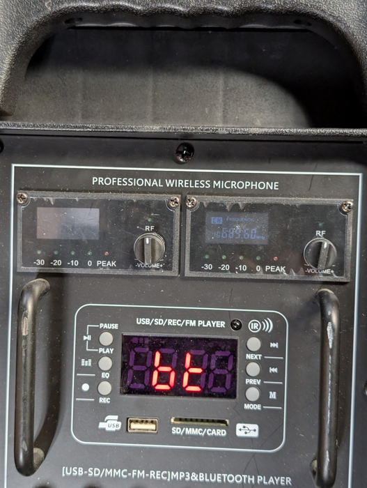 10" Portable Wireless PA System PLEASE READ  -