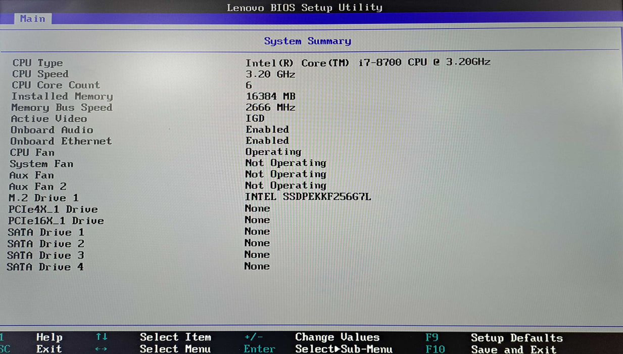 Lenovo ThinkStation P330 SFF | i7-8700 @3.20GHz, 16GB DDR4, 256GB NVMe )