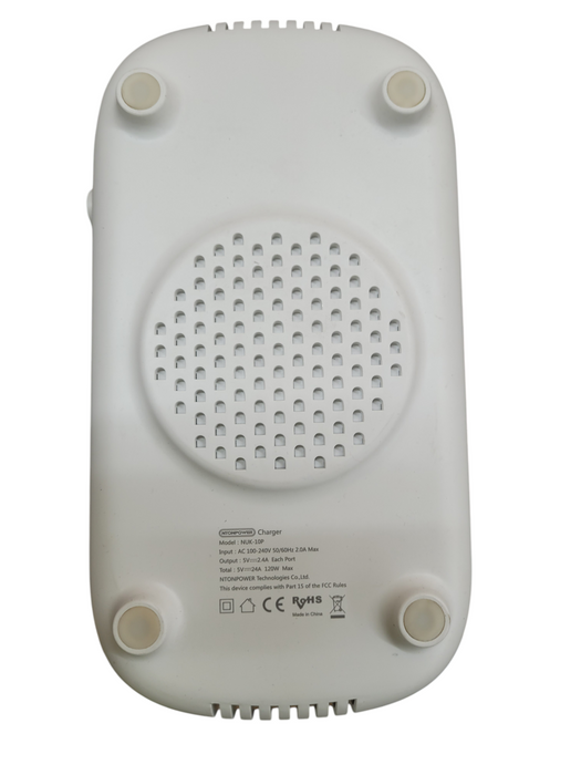 NTONPOWER 10-Port USB Power Station NUK-10P 120W White with Power Cable