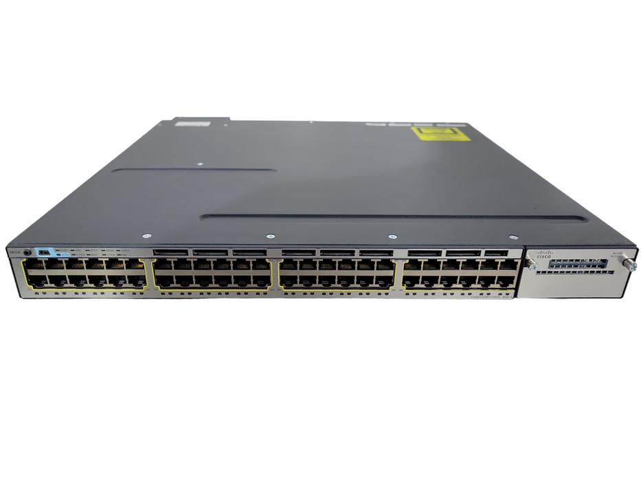 Cisco WS-C3750X Series Gigabit PoE Switch WS-C3750X-48PF-S !