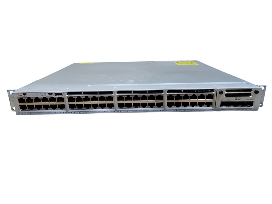 Cisco WS-C3850-48P-S Gigabit PoE Switch w/ C3850-NM-2-10G  !