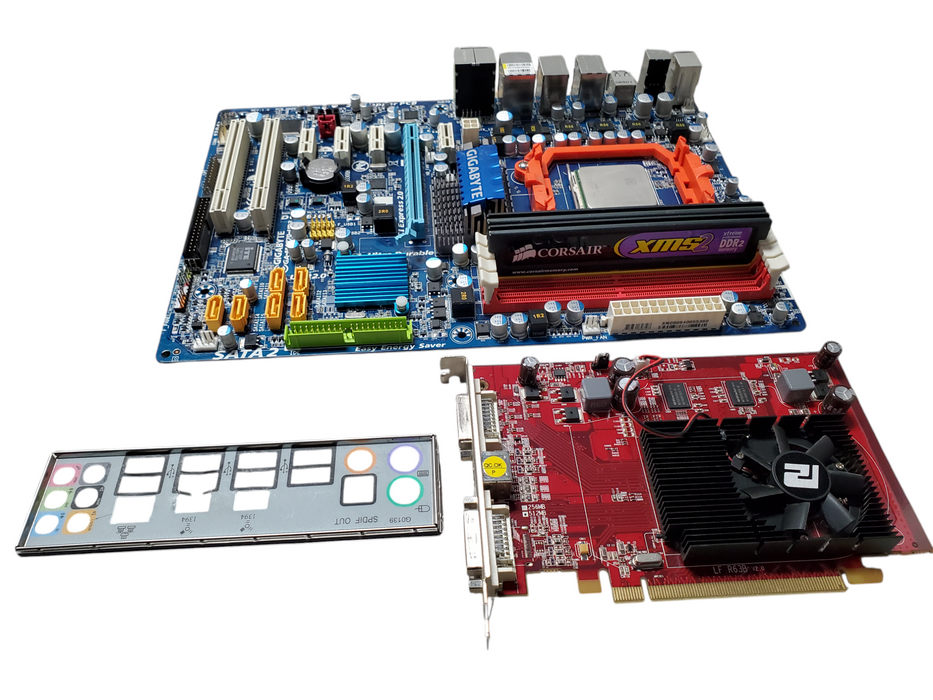 Gigabyte GA-MA770-UD3 with AMD Athlon X2 7550 AD7550WCJ2BGH 2GB RAM
