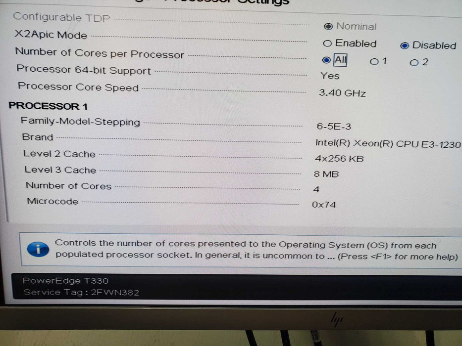 Dell PowerEdge T330 Intel Xeon CPU E3-1230  32GB RAM NO OS/HDD