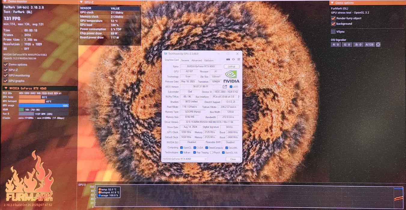 Dell NVIDIA GeForce RTX 4060 8GB GDDR6 PCIe Graphics Card