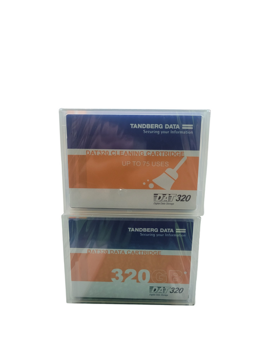 LOT of 2x - Tanberg Data Cleaning and Data Cartridges DAT320