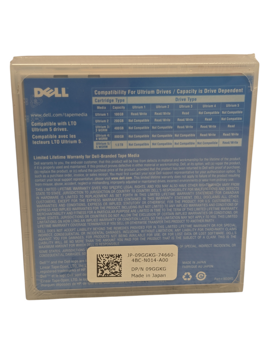 Lot of 5x NEW  DELL LTO 5 Ultrium 5 Data Archiving Tapes  -